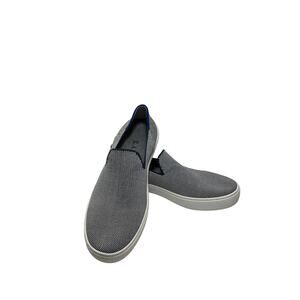 Rothy’s Women’s City Slip On Sneaker Navy White Knit Size 8
